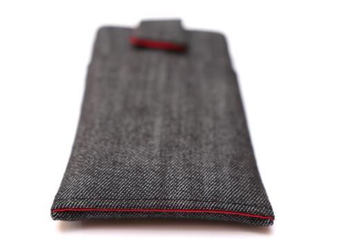 Motorola Moto G 2015 sleeve case pouch dark denim with magnetic closure and pocket Motorola Moto G 2015 sleeve case pouch dark denim with magnetic closure and pocket