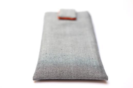 OnePlus 3 sleeve case pouch light denim with magnetic closure OnePlus 3 sleeve case pouch light denim with magnetic closure