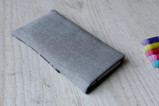 Samsung Galaxy S7 edge sleeve case pouch light denim pocket black cube pattern Samsung Galaxy S7 edge sleeve case pouch light denim pocket black cube pattern