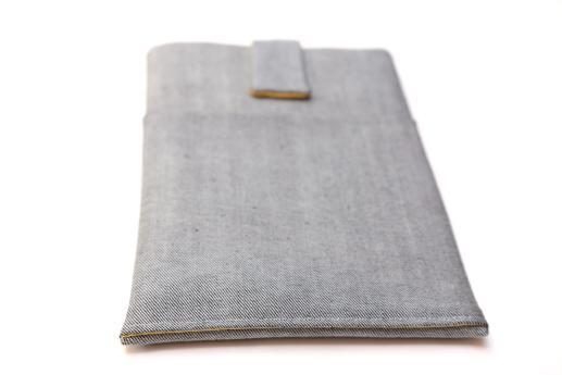 Samsung Galaxy Tab E 9.6 case sleeve pouch light denim with magnetic closure and pocket Samsung Galaxy Tab E 9.6 case sleeve pouch light denim with magnetic closure and pocket