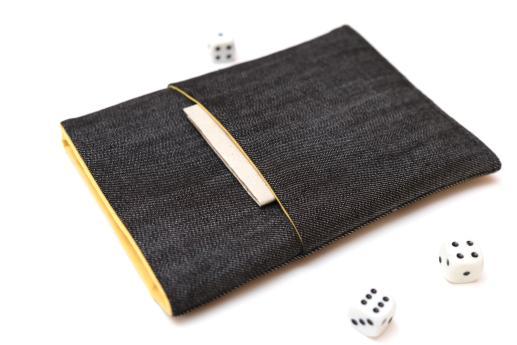 Kobo Aura sleeve case ereader dark denim with pocket Kobo Aura sleeve case ereader dark denim with pocket