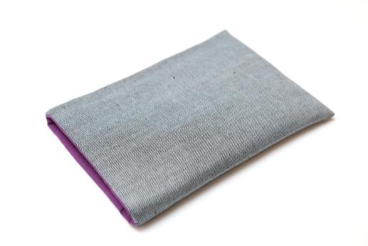 Kobo Glo sleeve case ereader light denim with red owl Kobo Glo sleeve case ereader light denim with red owl