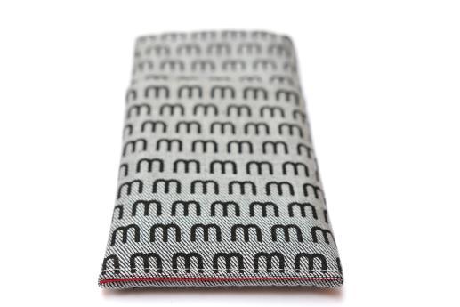 Motorola Moto X 2014 sleeve case pouch light denim pocket black M pattern Motorola Moto X 2014 sleeve case pouch light denim pocket black M pattern