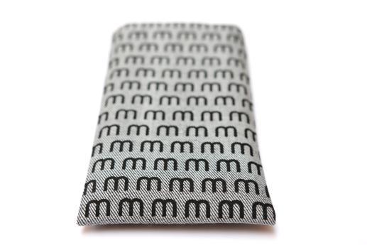 Motorola Nexus 6 sleeve case pouch light denim black M pattern Motorola Nexus 6 sleeve case pouch light denim black M pattern