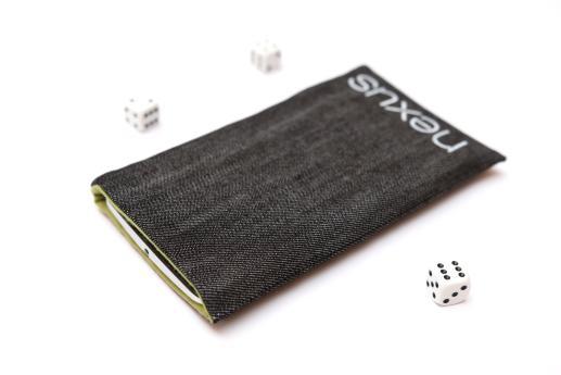 LG Nexus 4 sleeve case pouch dark denim white Nexus logo LG Nexus 4 sleeve case pouch dark denim white Nexus logo