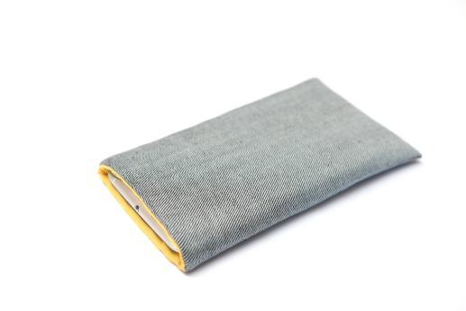 LG Nexus 4 sleeve case pouch light denim red Nexus logo LG Nexus 4 sleeve case pouch light denim red Nexus logo