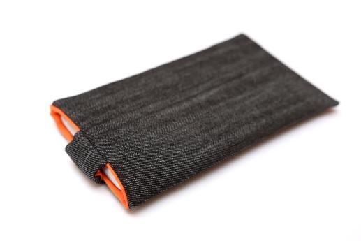 Motorola Nexus 6 sleeve case pouch dark denim magnetic closure white Nexus logo Motorola Nexus 6 sleeve case pouch dark denim magnetic closure white Nexus logo