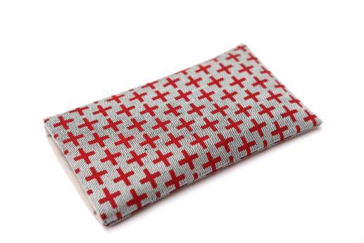 OnePlus 6 sleeve case pouch light denim red one plus pattern OnePlus 6 sleeve case pouch light denim red one plus pattern