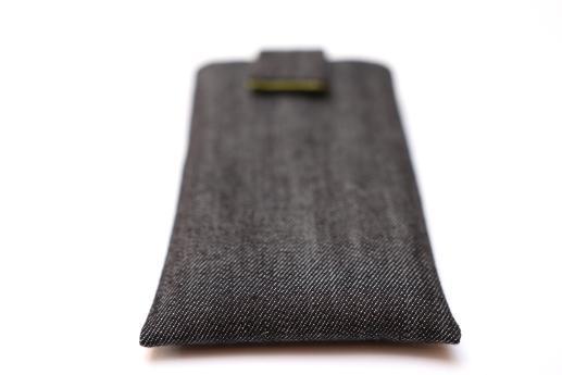 Apple iPhone 11 sleeve case pouch dark denim with magnetic closure Apple iPhone 11 sleeve case pouch dark denim with magnetic closure